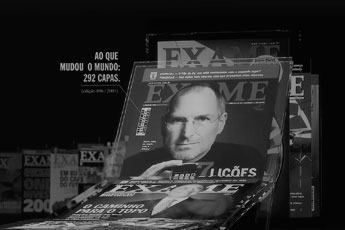 EXAME faz 50 anos com dominó de 1,2 mil capas